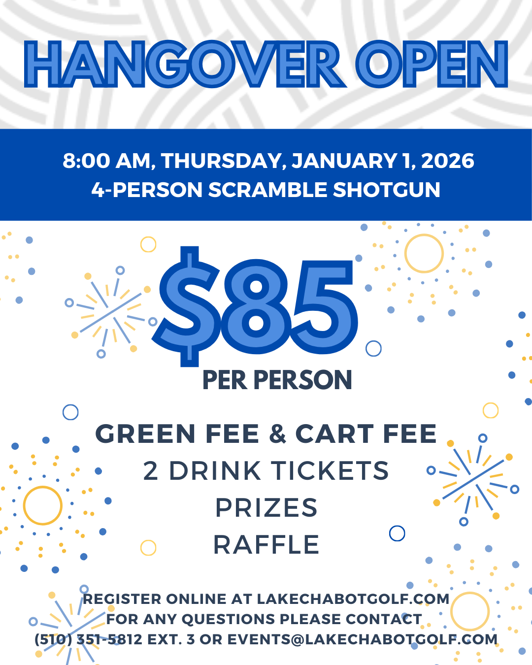 Hangover Open 2026 Flyer